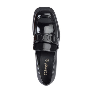MOCASIN MUJER STHEF NEGRO CHAROL 7936