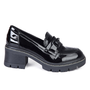 MOCASIN MUJER STHEF NEGRO CHAROL 7948
