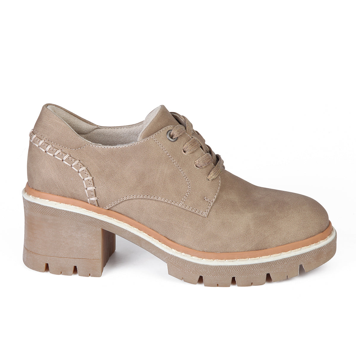 MOCASIN MUJER STHEF BEIGE 7952