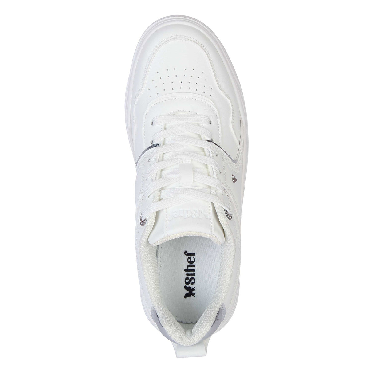 ZAPATILLA MUJER STHEF CASUAL WHITE/SILVER 7979 Sthef