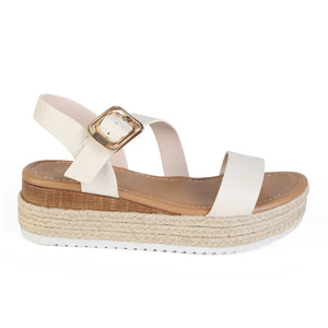 SANDALIA MUJER STHEF CASUAL BEIGE 8043