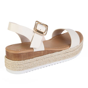 SANDALIA MUJER STHEF CASUAL BEIGE 8043