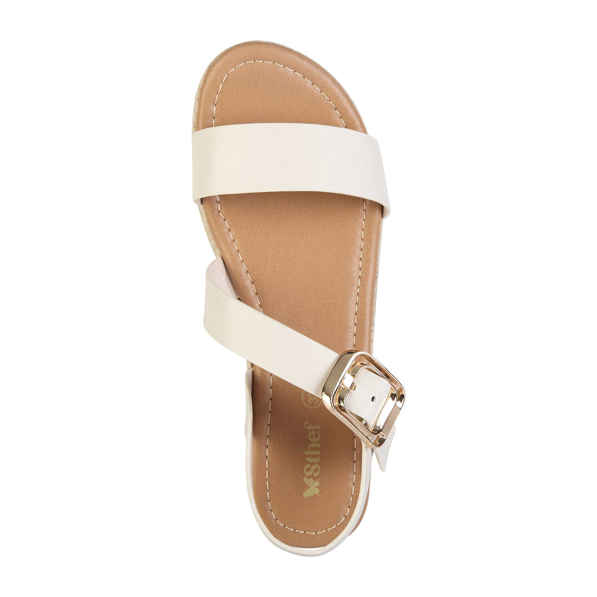 SANDALIA MUJER STHEF CASUAL BEIGE 8043