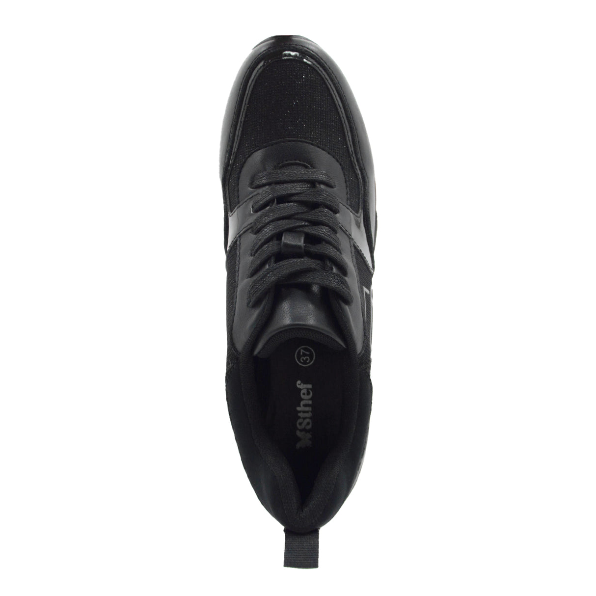 ZAPATILLA MUJER STHEF CASUAL NEGRO 8114
