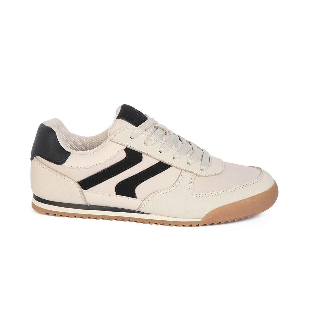 Zapatilla Casual de Mujer Beige Ligera y Combinable 1129004