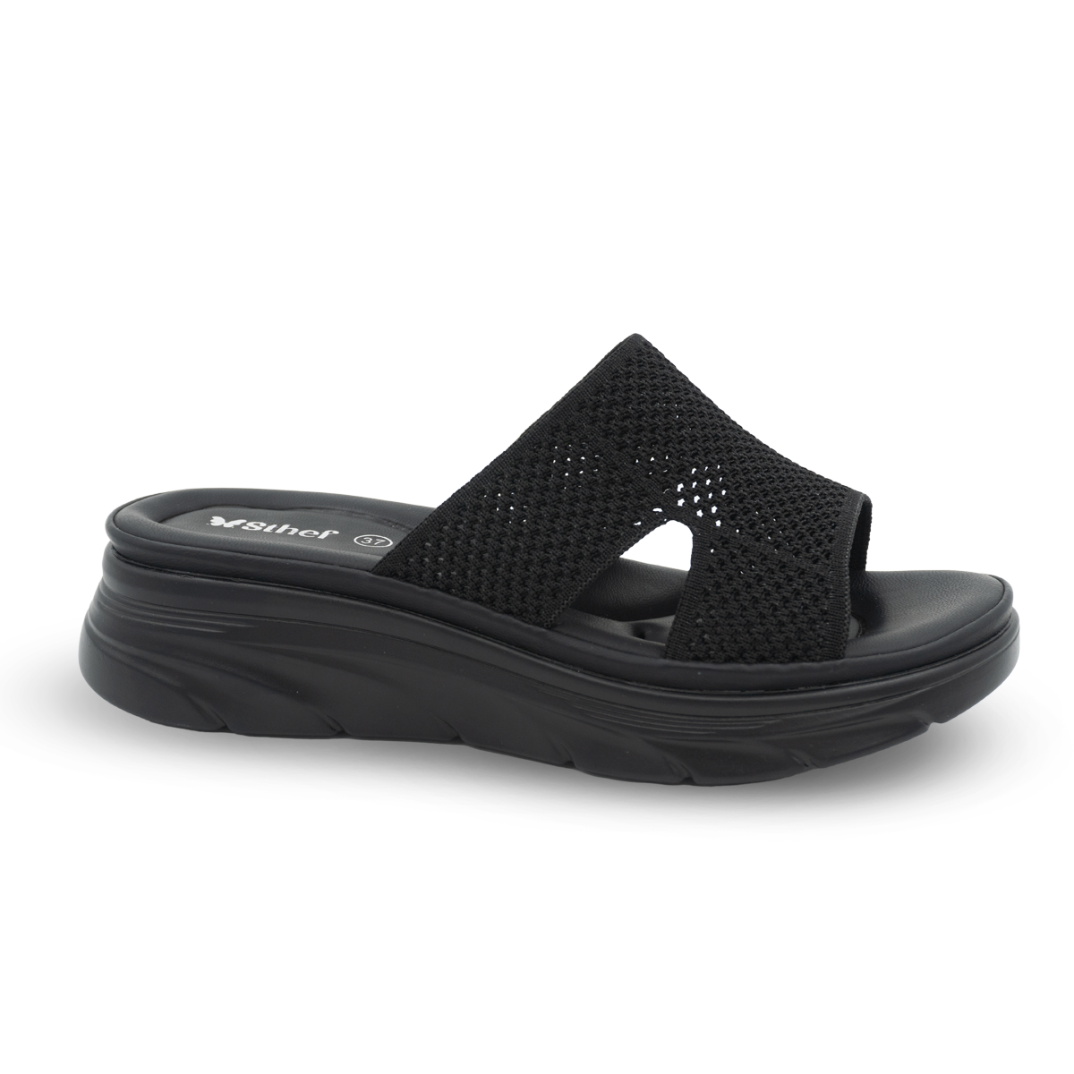 SANDALIA MUJER STHEF CASUAL NEGRO 8149 Sthef