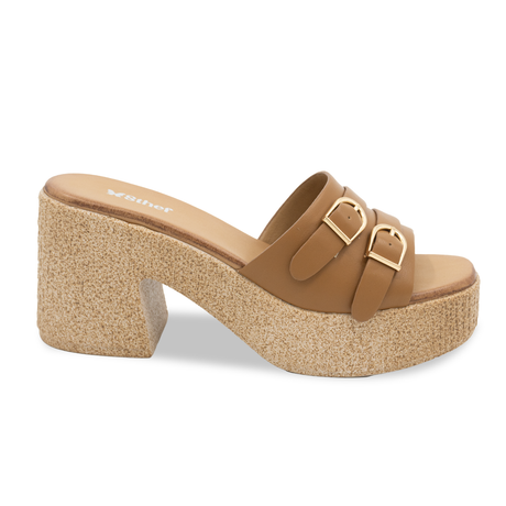 SANDALIA MUJER STHEF CASUAL CAMEL 8154 Sthef