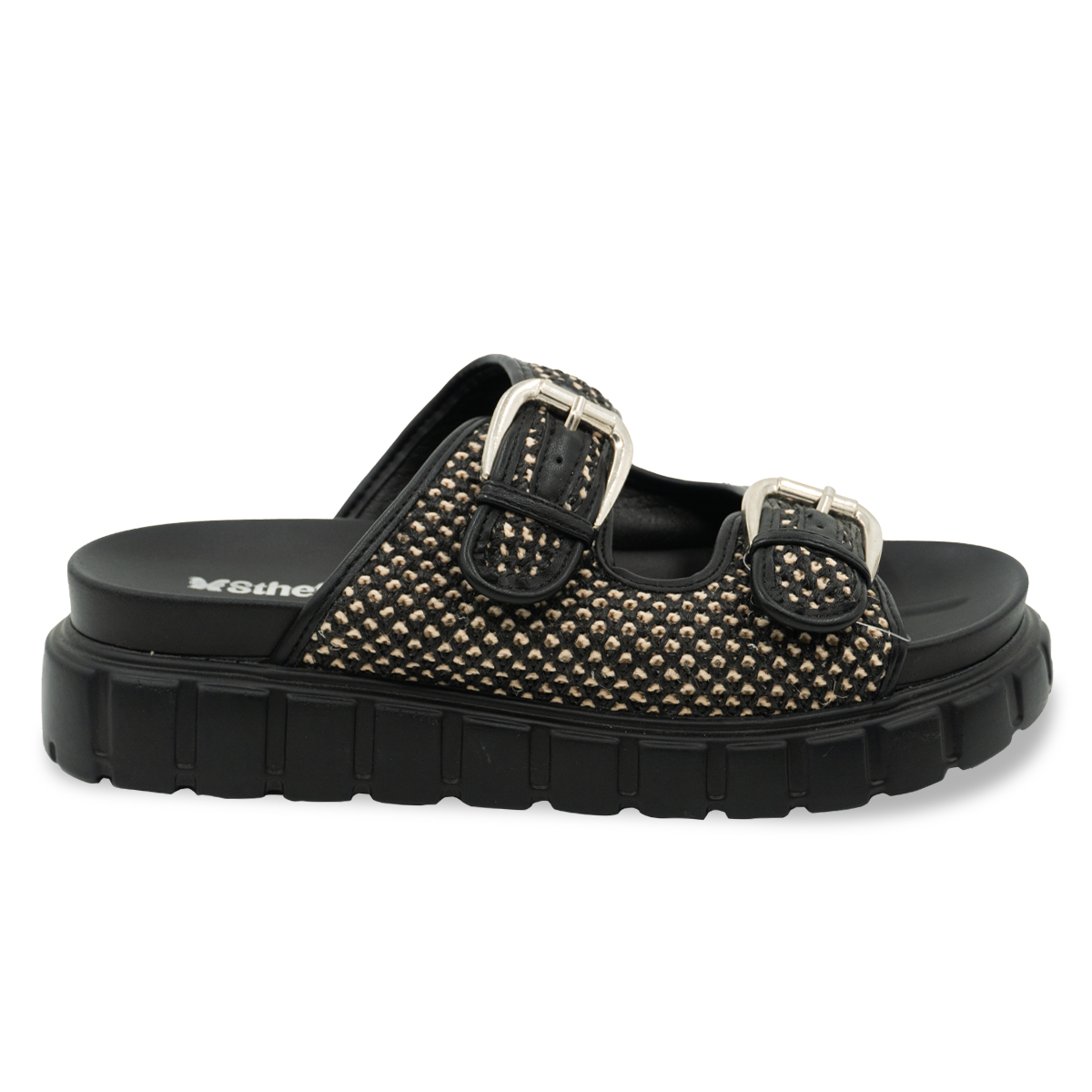SANDALIA MUJER STHEF CASUAL NEGRO 8155 Sthef