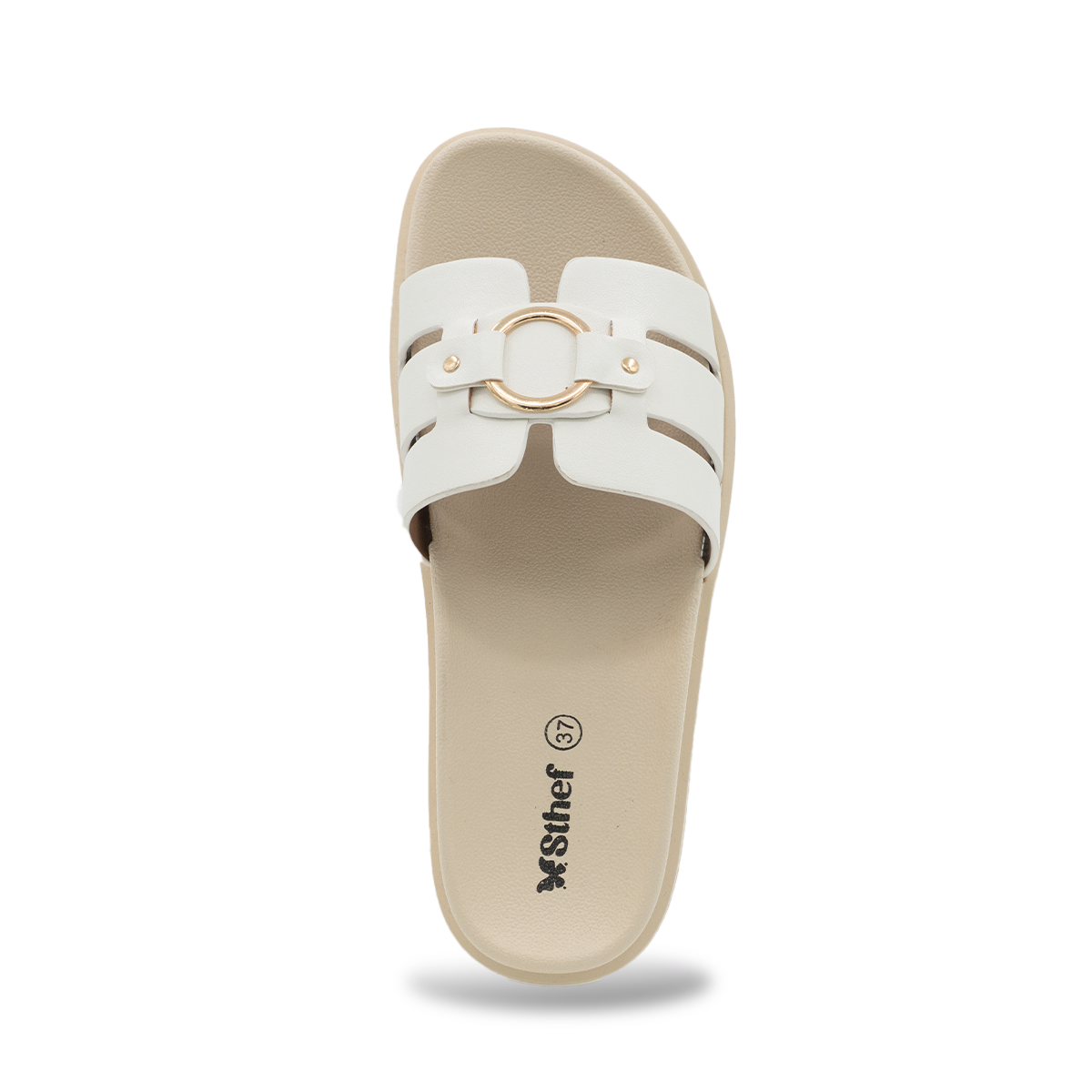SANDALIA MUJER STHEF CASUAL BLANCO 8162