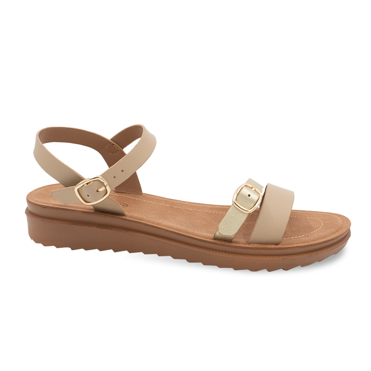 SANDALIA MUJER STHEF CASUAL BEIGE 8164