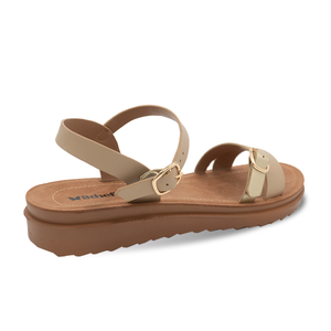 SANDALIA MUJER STHEF CASUAL BEIGE 8164