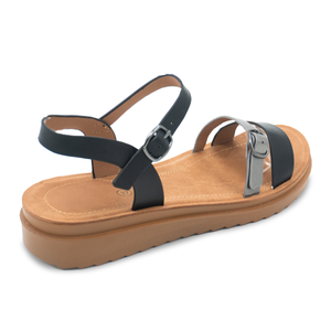 SANDALIA MUJER STHEF CASUAL NEGRO 8164