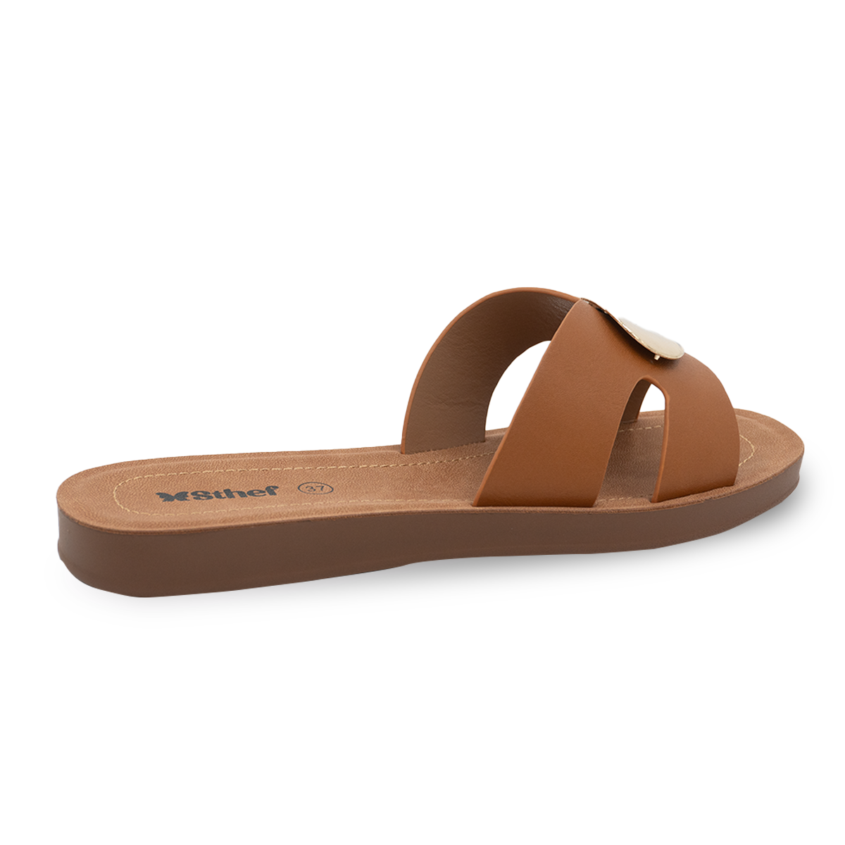 SANDALIA MUJER STHEF CASUAL MARRON 8165