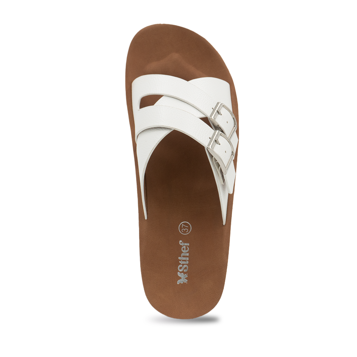 SANDALIA MUJER STHEF CASUAL BLANCO 8166