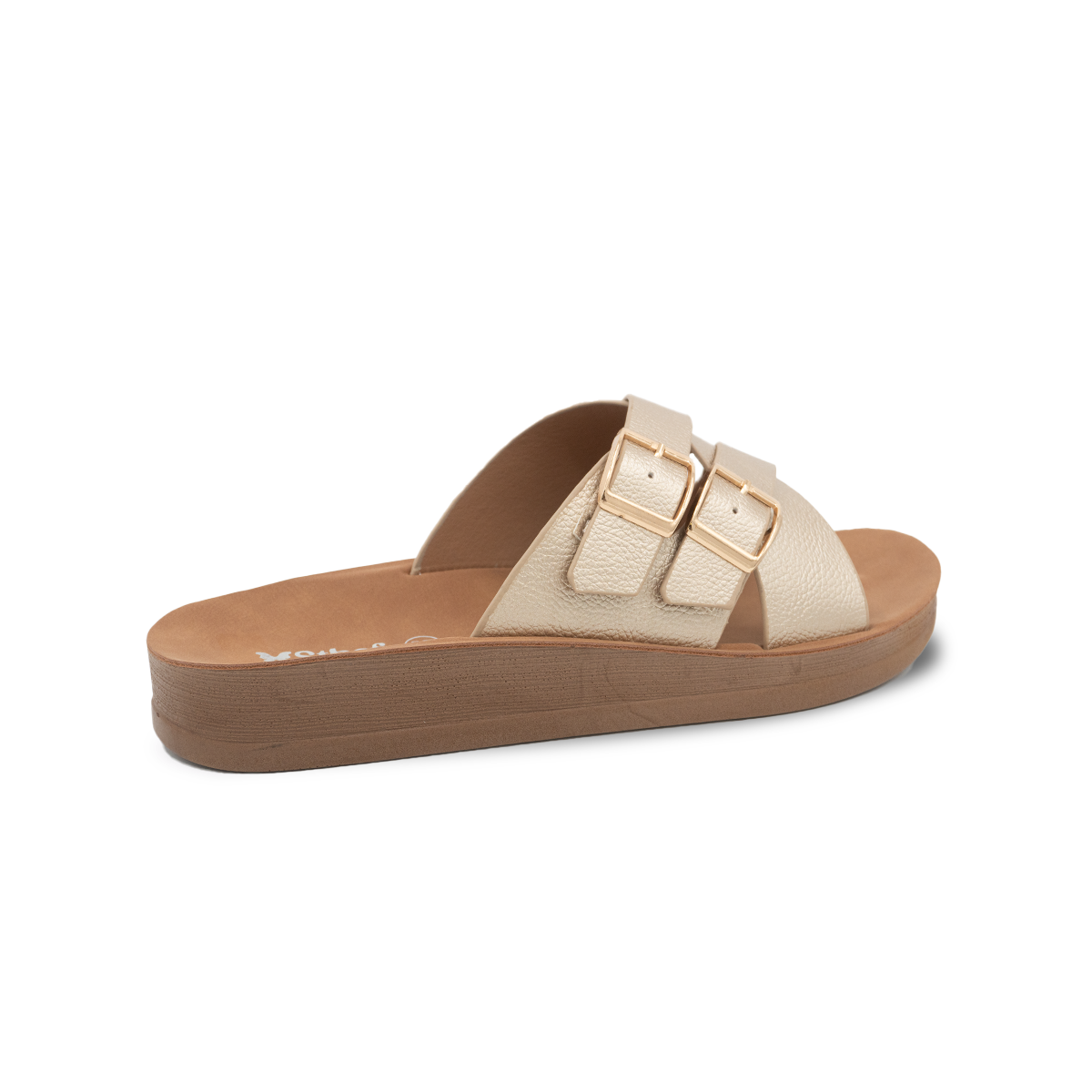 SANDALIA MUJER STHEF CASUAL DORADO 8166