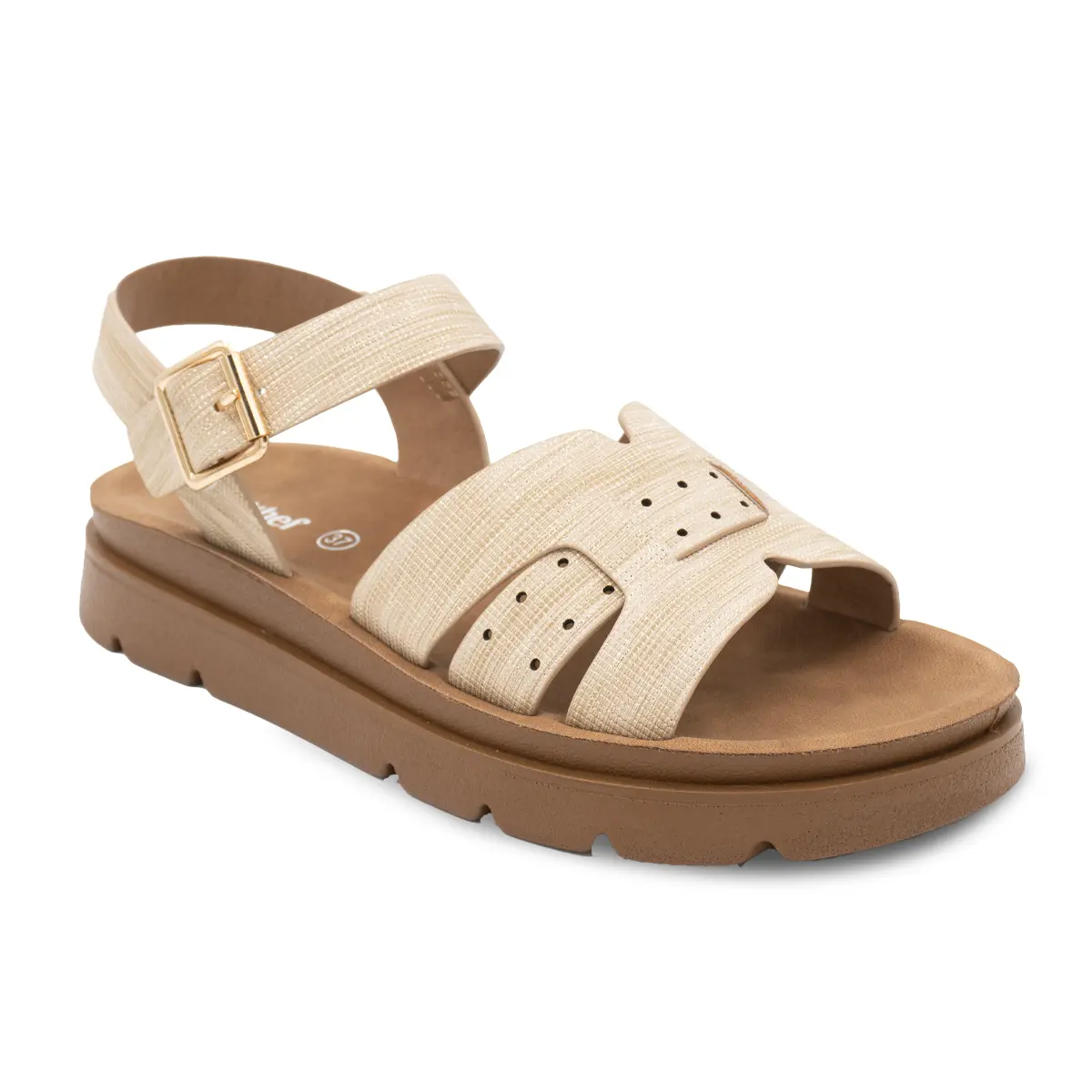 SANDALIA MUJER STHEF CASUAL DORADO 8167 Sthef