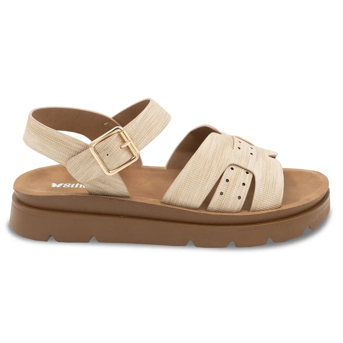 SANDALIA MUJER STHEF CASUAL DORADO 8167 Sthef