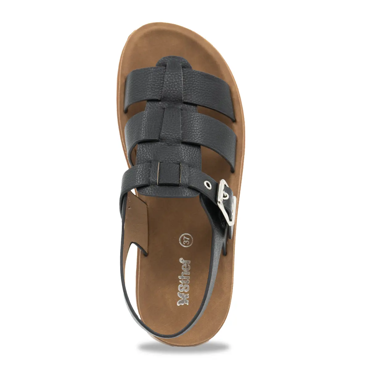 SANDALIA MUJER STHEF CASUAL NEGRO 8169 Sthef