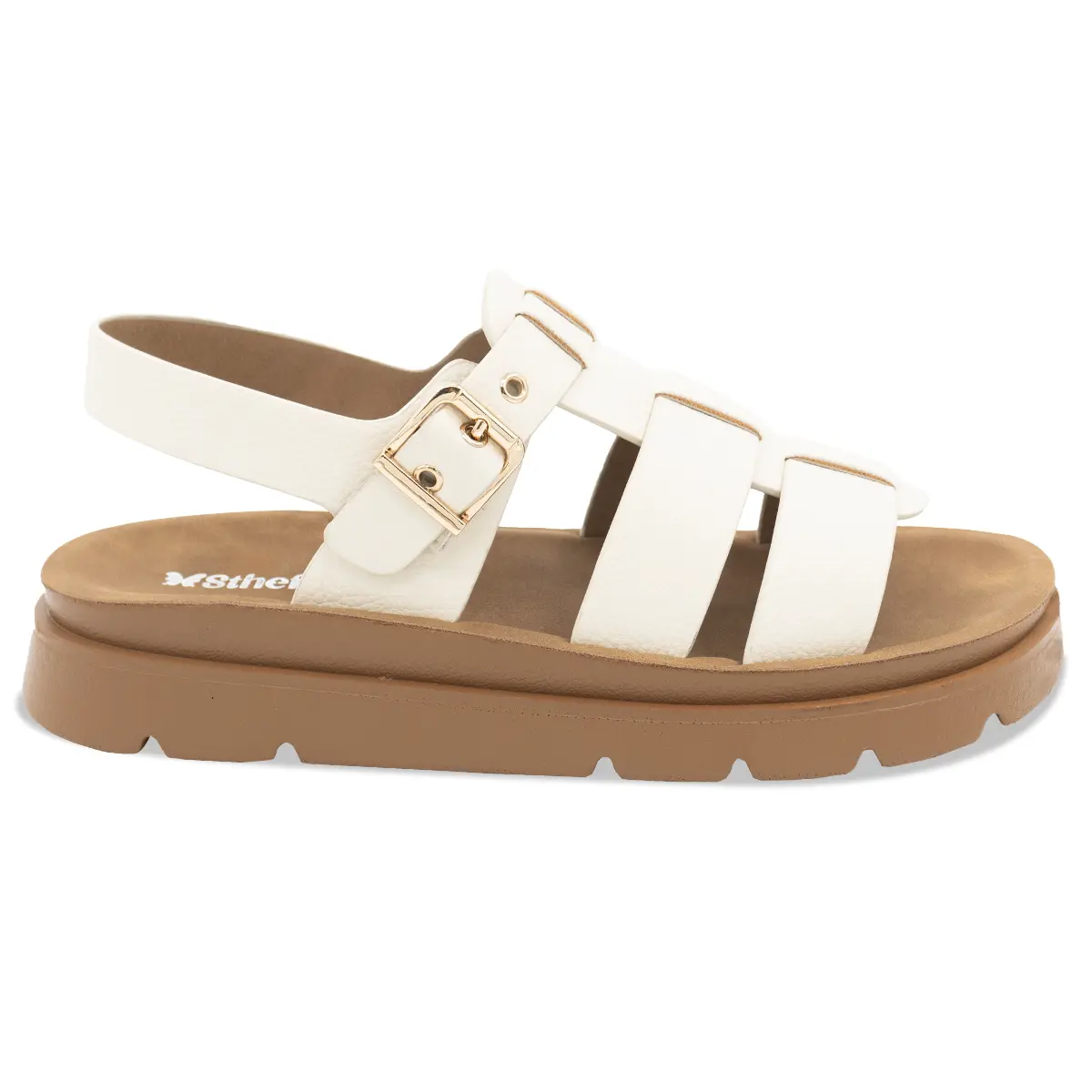 SANDALIA MUJER STHEF CASUAL OFF WHITE 8169 Sthef