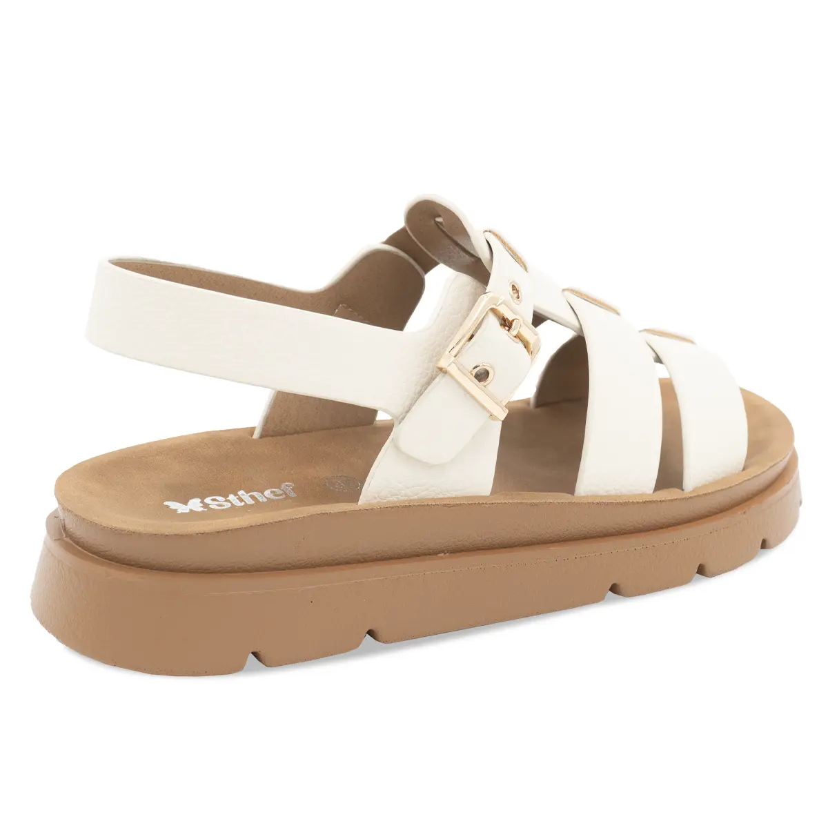SANDALIA MUJER STHEF CASUAL OFF WHITE 8169 Sthef