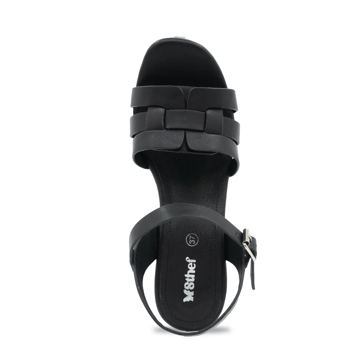 SANDALIA MUJER STHEF CASUAL NEGRO 8171 Sthef