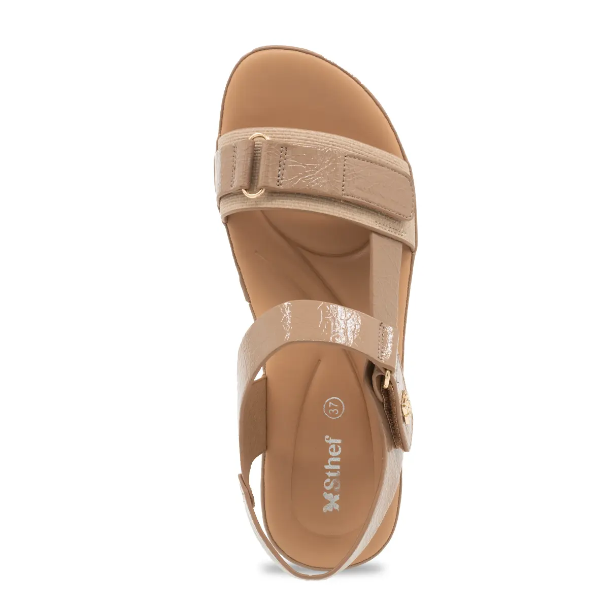 SANDALIA MUJER STHEF CASUAL BEIGE 8173 Sthef