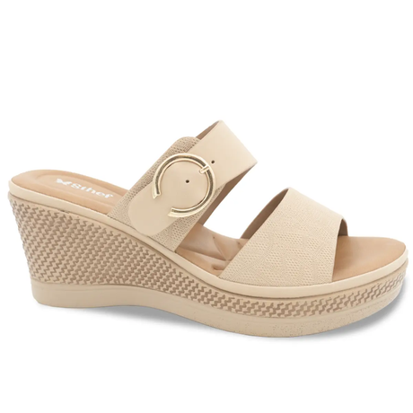 SANDALIA MUJER STHEF CASUAL BEIGE 8175 Sthef