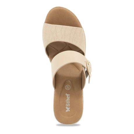 SANDALIA MUJER STHEF CASUAL BEIGE 8175 Sthef