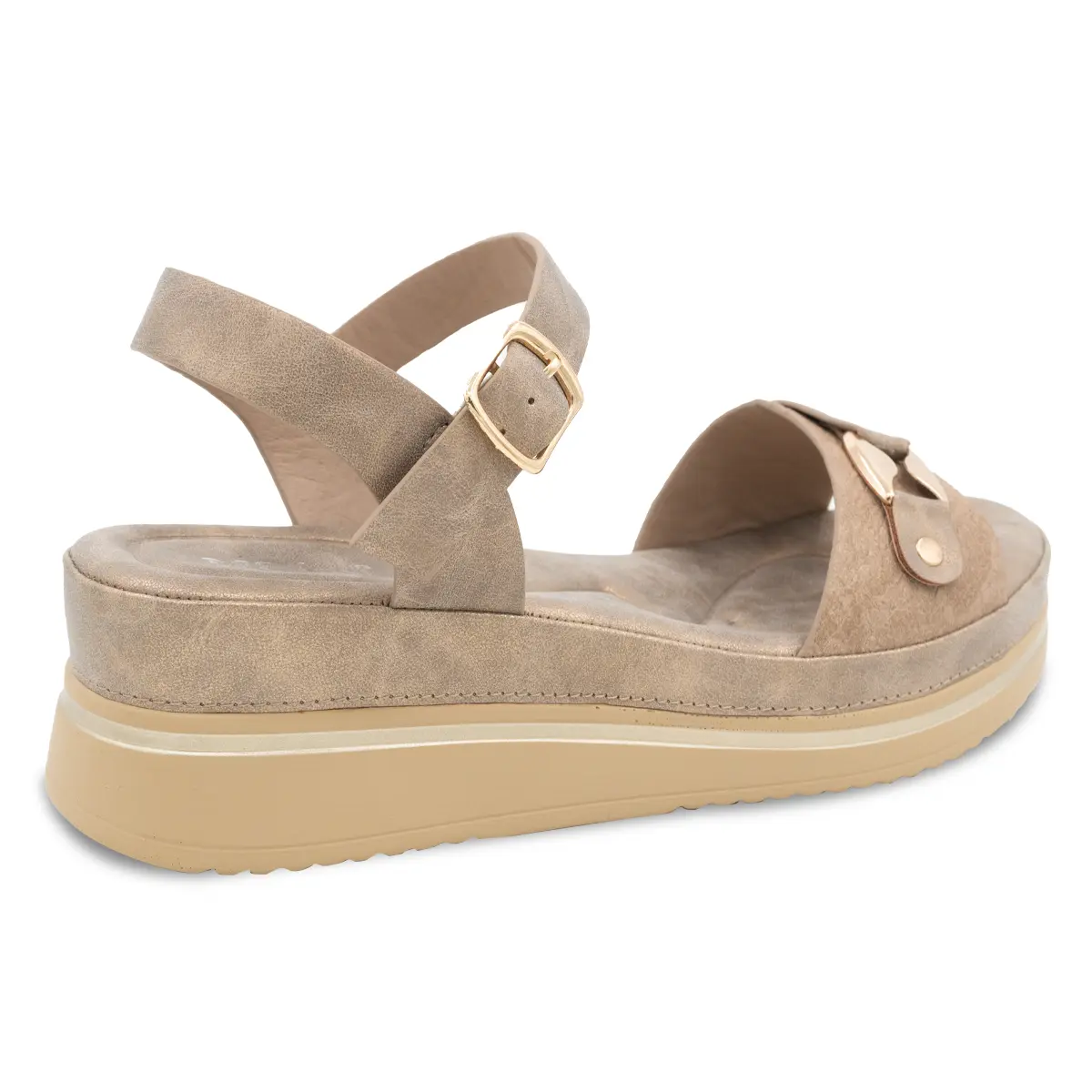 SANDALIA MUJER STHEF CASUAL KHAKI 8178 Sthef