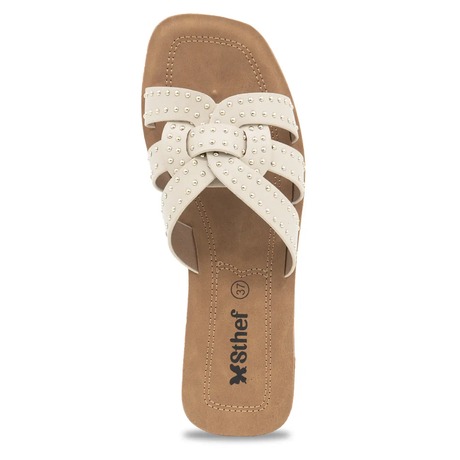 SANDALIA MUJER STHEF CASUAL OFF WHITE 8179 Sthef