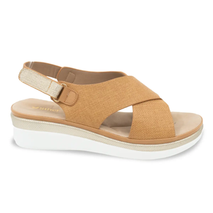 SANDALIA MUJER STHEF CASUAL CAMEL 8180 Sthef