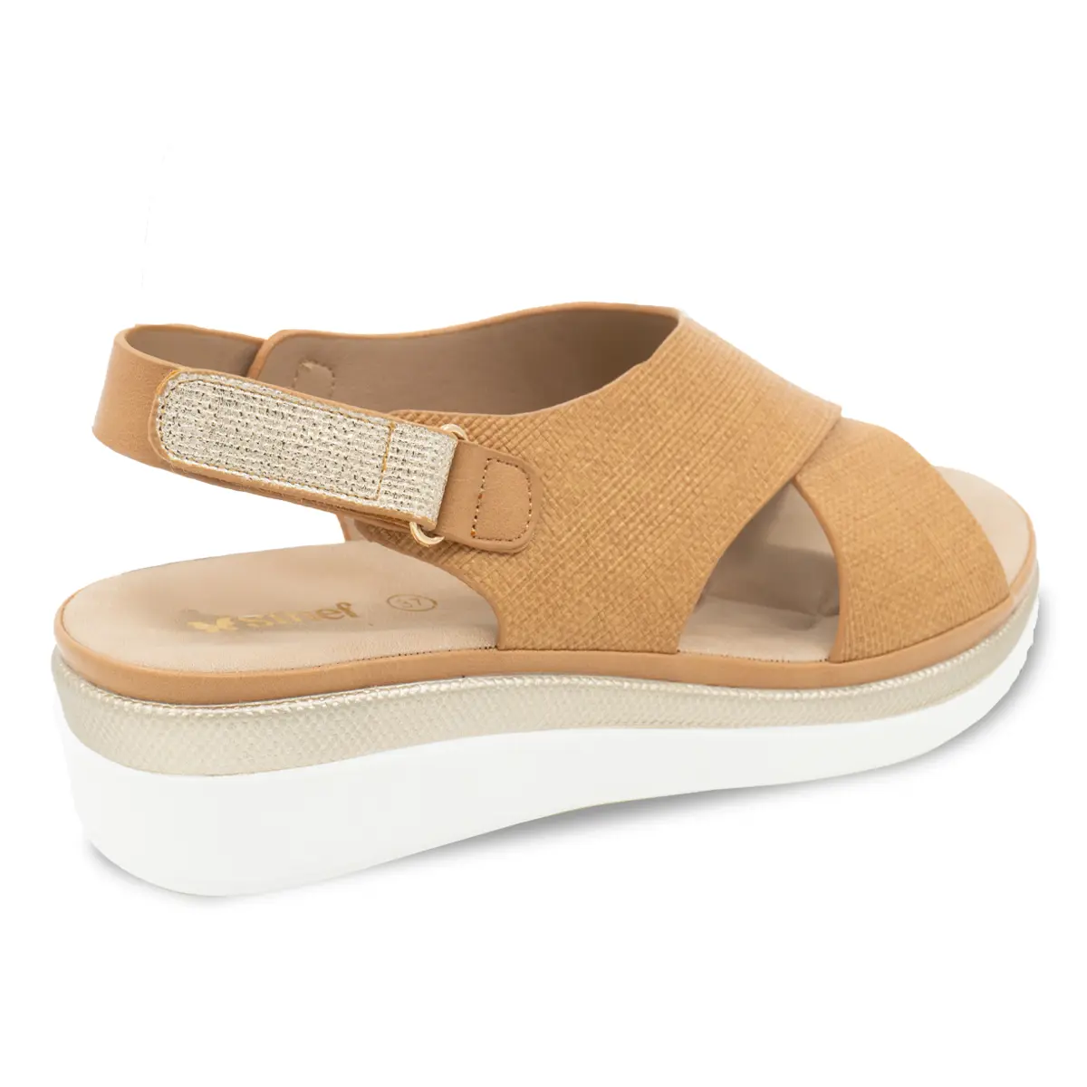 SANDALIA MUJER STHEF CASUAL CAMEL 8180 Sthef