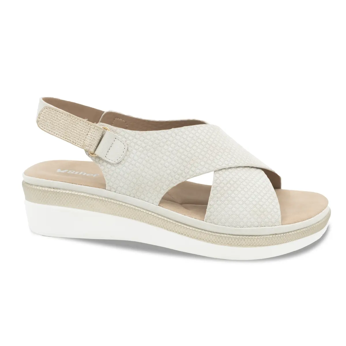 SANDALIA MUJER STHEF CASUAL OFF WHITE 8180 Sthef