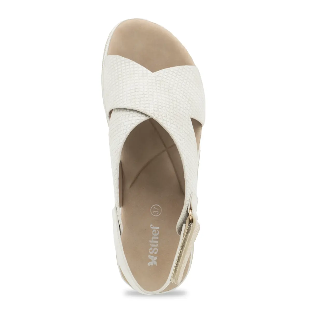 SANDALIA MUJER STHEF CASUAL OFF WHITE 8180 Sthef