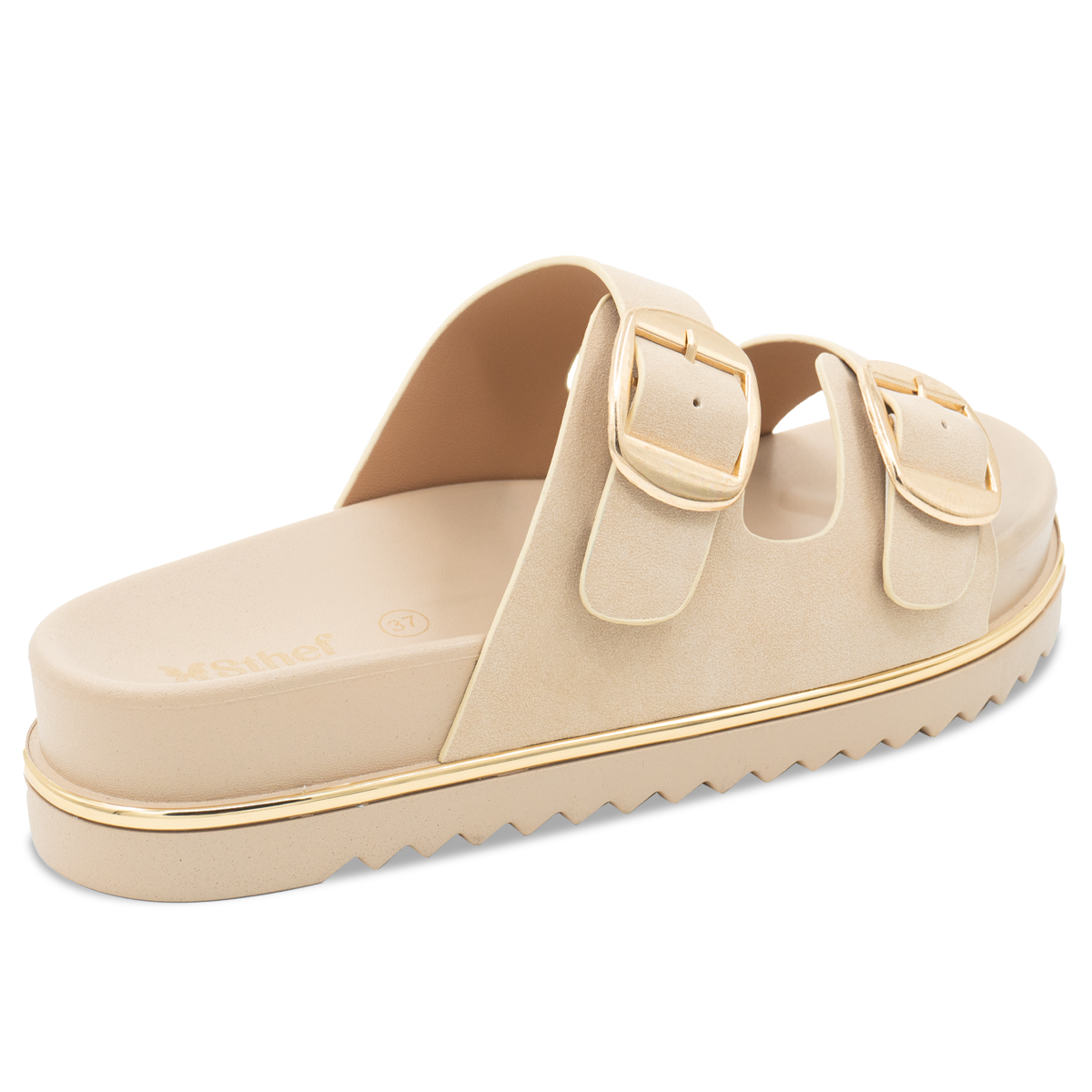 SANDALIA MUJER STHEF CASUAL BEIGE 8195
