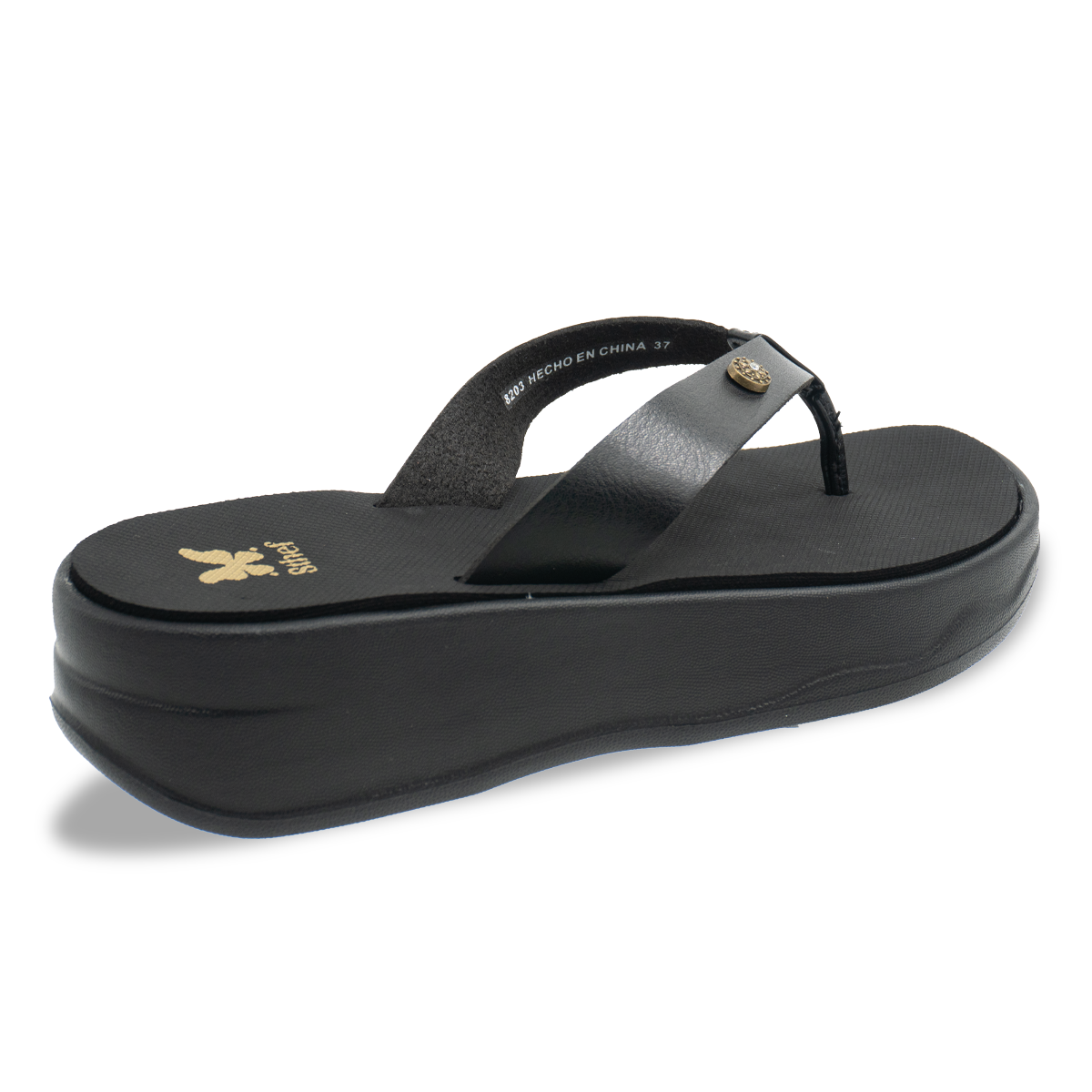 SANDALIA MUJER STHEF PLAYERA NEGRO 8203