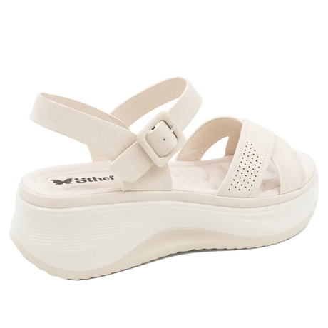 SANDALIA MUJER STHEF CASUAL BEIGE 8207 Sthef