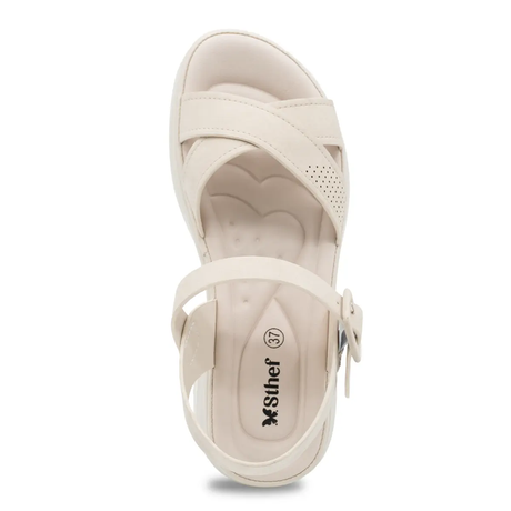 SANDALIA MUJER STHEF CASUAL BEIGE 8207 Sthef