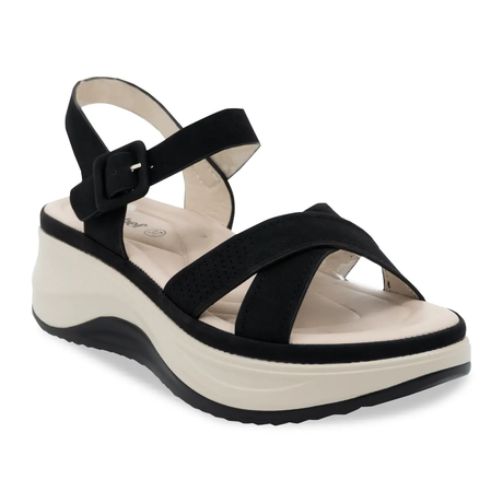 SANDALIA MUJER STHEF CASUAL NEGRO 8207 Sthef