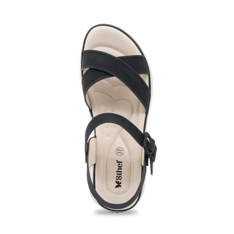 SANDALIA MUJER STHEF CASUAL NEGRO 8207 Sthef