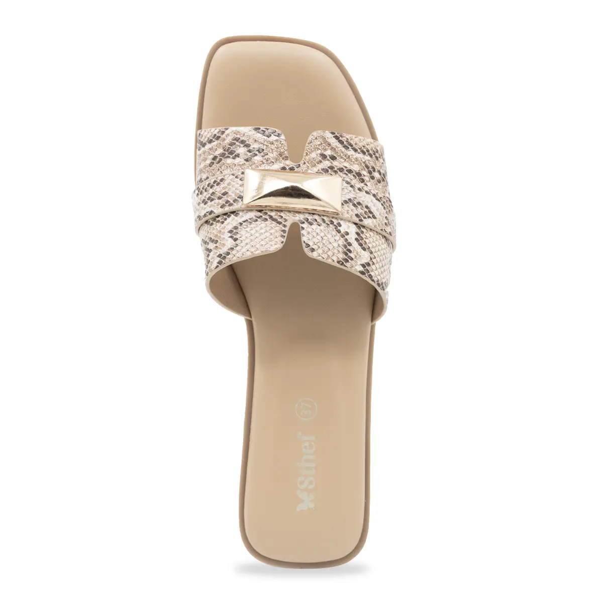 SANDALIA MUJER STHEF CASUAL BEIGE 8208 Sthef