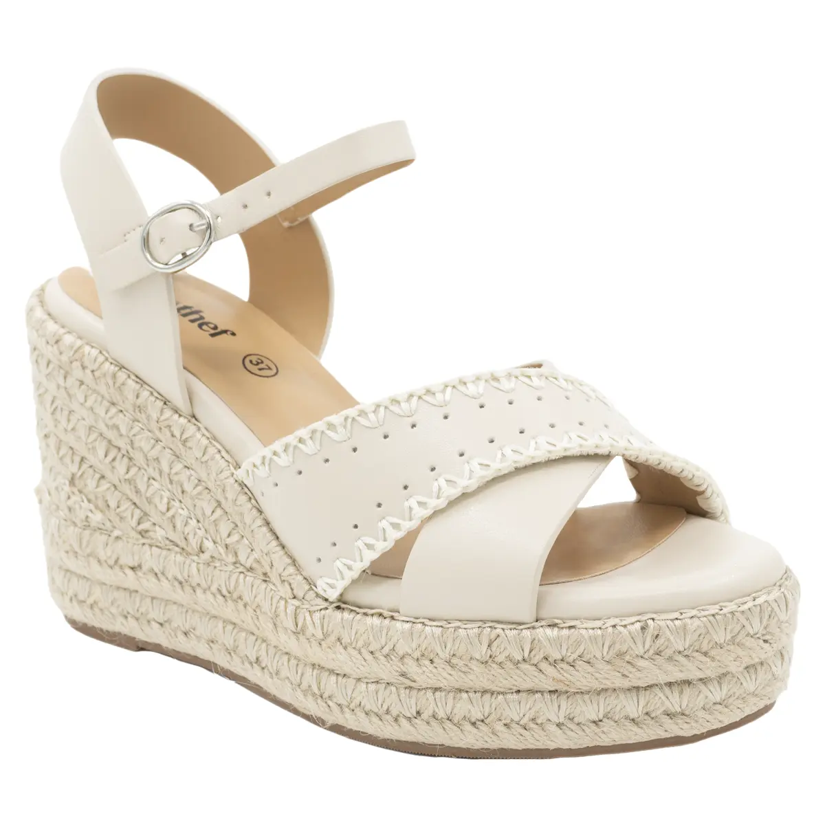 SANDALIA MUJER STHEF CASUAL OFF WHITE 8214 Sthef
