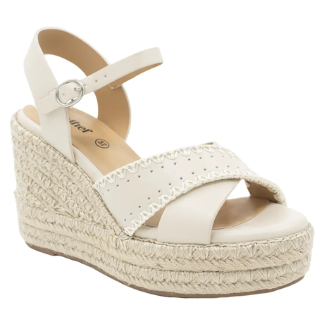 SANDALIA MUJER STHEF CASUAL OFF WHITE 8214 Sthef
