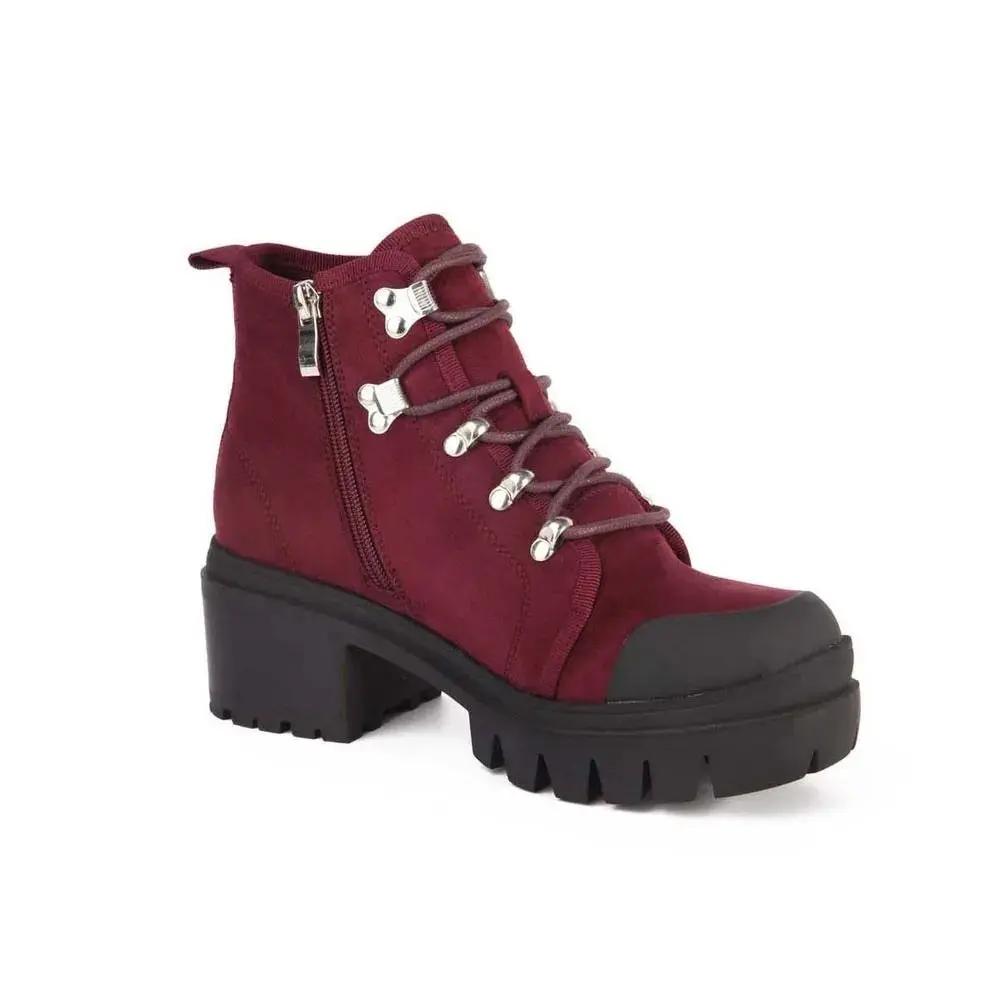 Botas y Botines Mujer 7430 Burgundy-STHEF