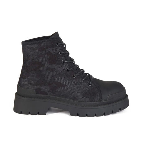 Botines Combat Mujer 7644 NEGRO-STHEF