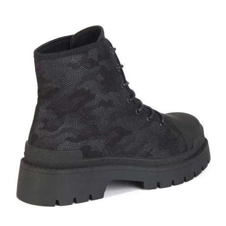 Botines Combat Mujer 7644 NEGRO-STHEF