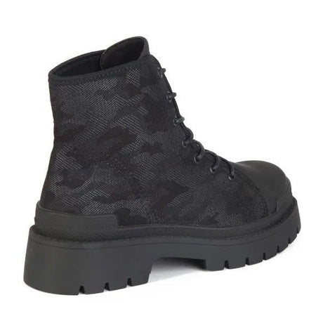 Botines Combat Mujer 7644 NEGRO-STHEF