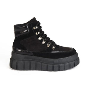 Botines Combat Mujer 7663 NEGRO-STHEF