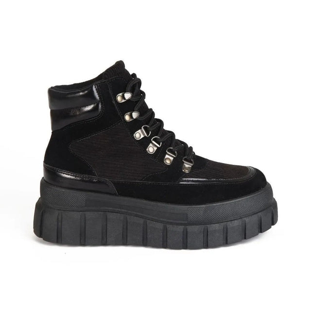 Botines Combat Mujer 7663 NEGRO-STHEF