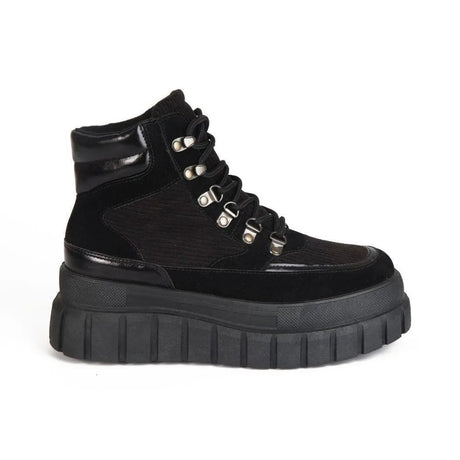 Botines Combat Mujer 7663 NEGRO-STHEF